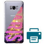 Печать на чехле для Samsung Galaxy S8 plus (прозрачный, гелевый)