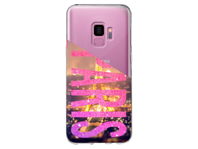 Печать на чехле для Samsung Galaxy S9 (прозрачный, гелевый)