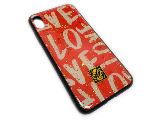 Чехол Yotrix GlitterFoil Case для Apple iPhone XR (Love, гелевый)