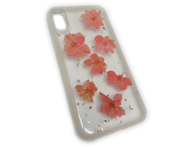 Чехол Yotrix FlowersFoil Case для Apple iPhone XS max (Pink, гелевый)