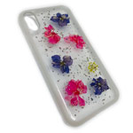 Чехол Yotrix FlowersFoil Case для Apple iPhone XR (Purple and Pink, гелевый)