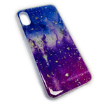 Чехол Yotrix GlitterFoil Case для Apple iPhone XS max (Galaxy Five, гелевый)