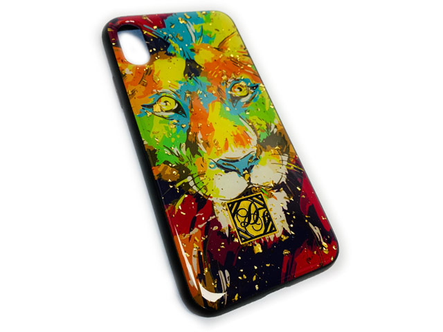 Чехол Yotrix GlitterFoil Case для Apple iPhone XS max (Lion, гелевый)