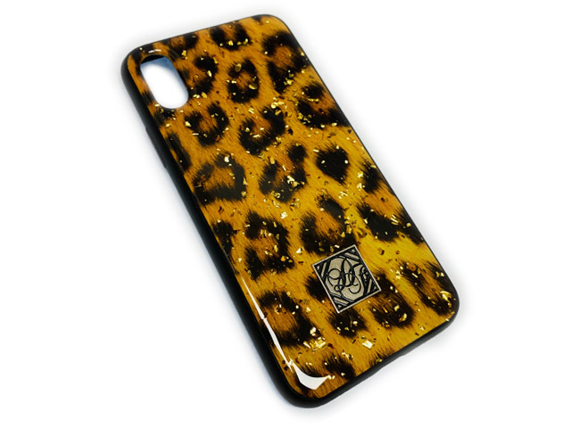 Чехол Yotrix GlitterFoil Case для Apple iPhone XR (Leopard, гелевый)