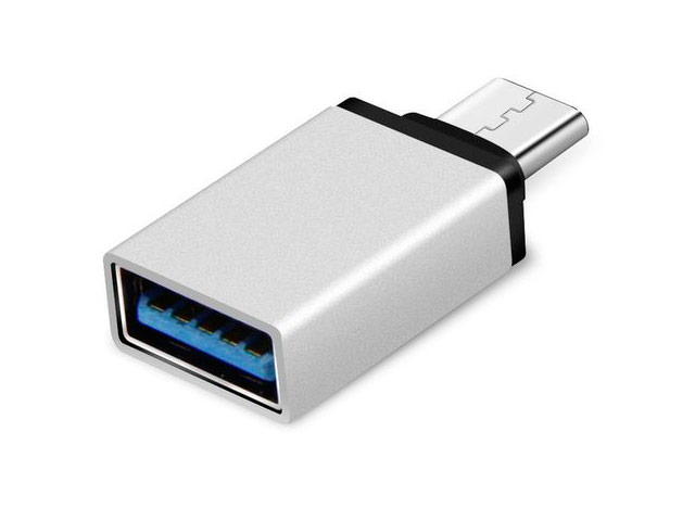Адаптер Yotrix OTG-USB Adapter универсальный (USB Type C-USB 3.0, серебристый)