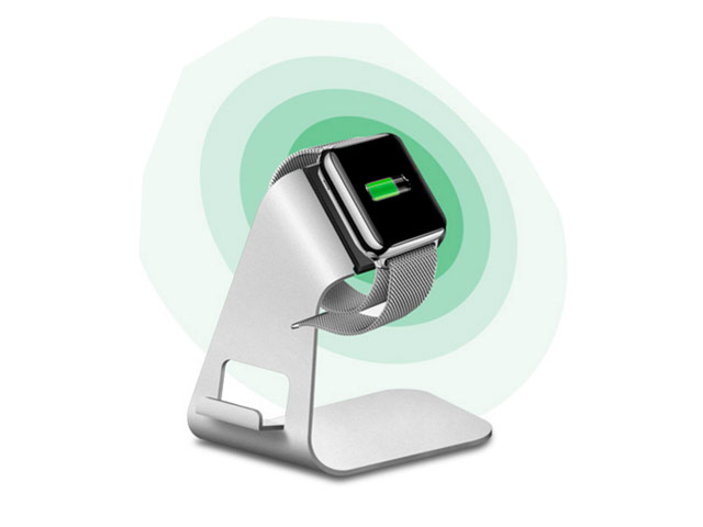 Подставка Yotrix Charging Stand для часов Apple Watch (серая, алюминиевая)