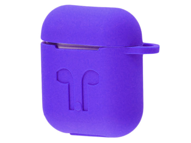 Чехол Yotrix AirPods Kit для Apple AirPods (фиолетовый, силиконовый, набор)