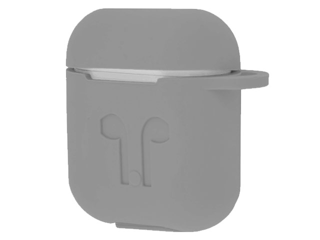 Чехол Yotrix AirPods Kit для Apple AirPods (серый, силиконовый, набор)