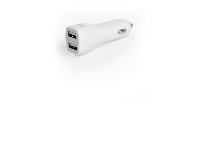 Зарядное устройство Umiqu Dual USB Car Charger для Apple iPhone/iPod/iPad (автомобильное, 2A, 2 x USB, 30-pin)