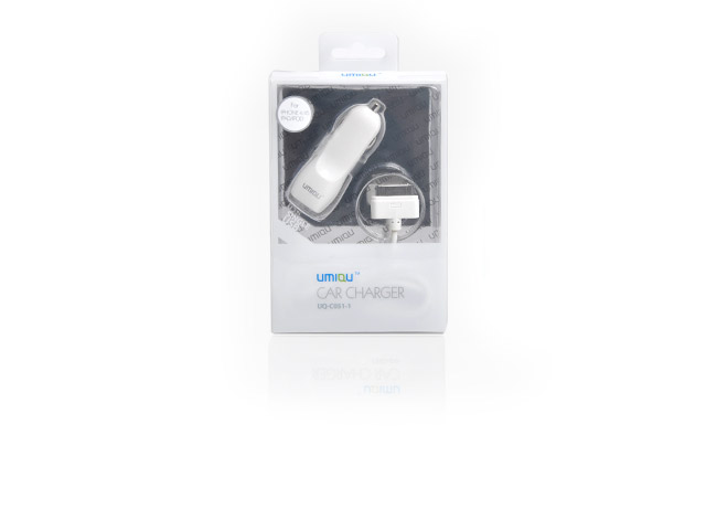 Зарядное устройство Umiqu Single USB Car Charger для Apple iPhone 5/iPod touch 5/iPod nano 7 (автомобильное, 1A, Lightning)