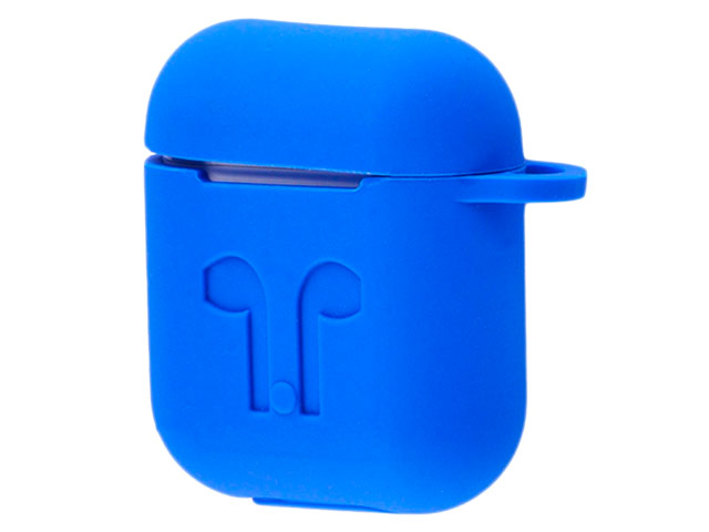 Чехол Yotrix AirPods Kit для Apple AirPods (синий, силиконовый, набор)