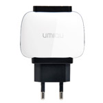 Зарядное устройство Umiqu Dual USB Travel Charger для Apple iPhone 5/iPad 4/iPad mini (сетевое, 2A, 2 x USB, Lightning)