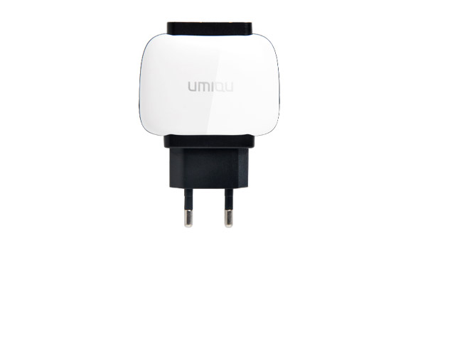 Зарядное устройство Umiqu Dual USB Travel Charger для Apple iPhone 5/iPad 4/iPad mini (сетевое, 2A, 2 x USB, Lightning)