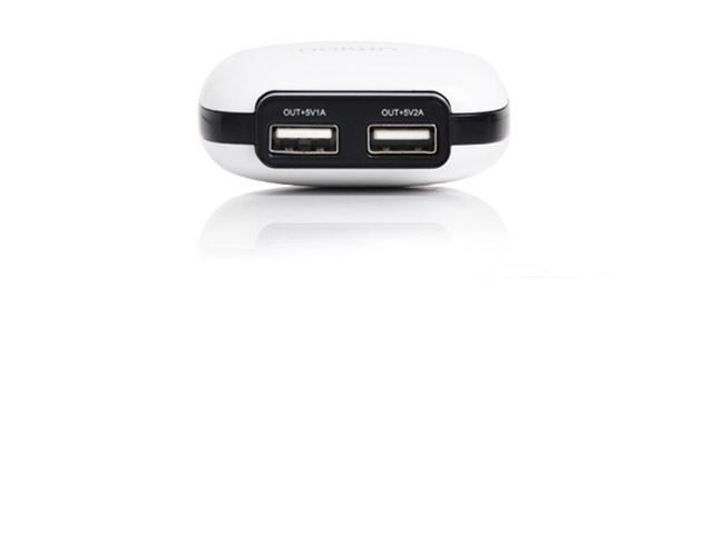 Зарядное устройство Umiqu Dual USB Travel Charger для Apple iPhone 5/iPad 4/iPad mini (сетевое, 2A, 2 x USB, Lightning)