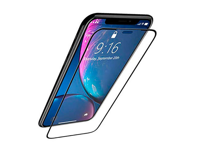 Защитное стекло Yotrix 3D Advance Glass Protector для Apple iPhone XR (черное)