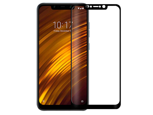 Защитное стекло Yotrix 3D Glass Protector для Xiaomi Pocophone F1 (черное)