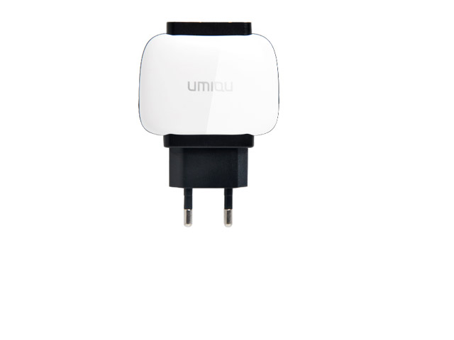 Зарядное устройство Umiqu Dual USB Travel Charger для HTC/Samsung/Nokia/LG (сетевое, 2A, 2 x USB, microUSB)