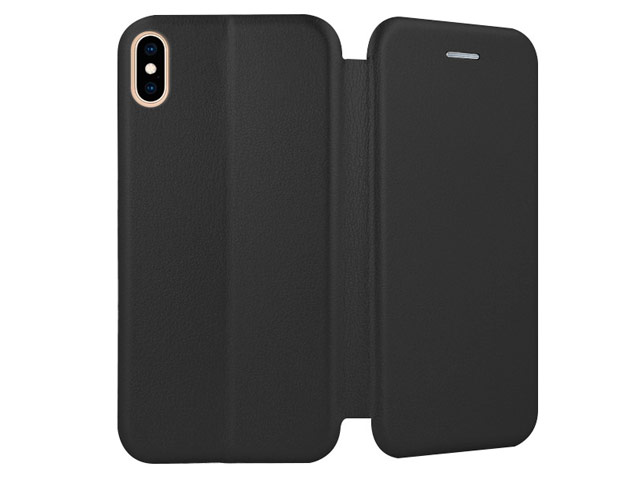 Чехол Yotrix FolioCase для Apple iPhone XS max (черный, кожаный)
