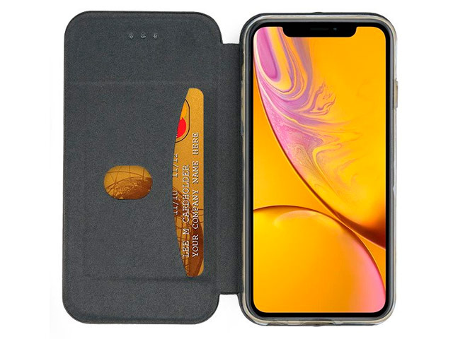 Чехол Yotrix FolioCase для Apple iPhone XR (черный, кожаный)