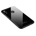 Чехол Yotrix GlassCase для Huawei P20 lite (черный, гелевый/стеклянный)