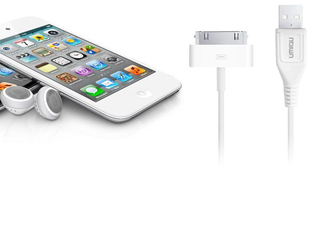 USB-кабель Umiqu USB Date Cable для Apple iPhone/iPod/iPad (белый, 30-pin)