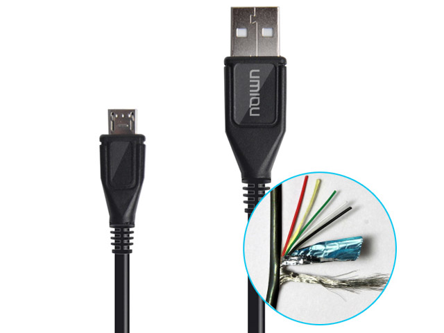 USB-кабель Umiqu USB Date Cable для HTC/Samsung/Nokia/LG (черный, microUSB)