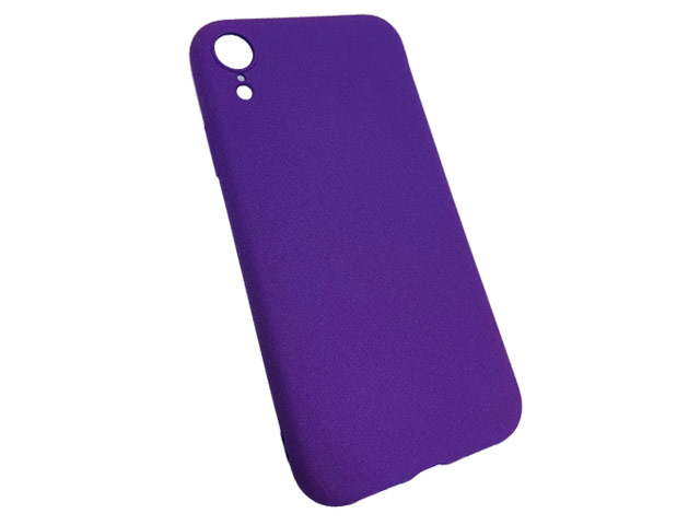 Чехол Yotrix SoftVelvet для Apple iPhone XR (фиолетовый, гелевый)