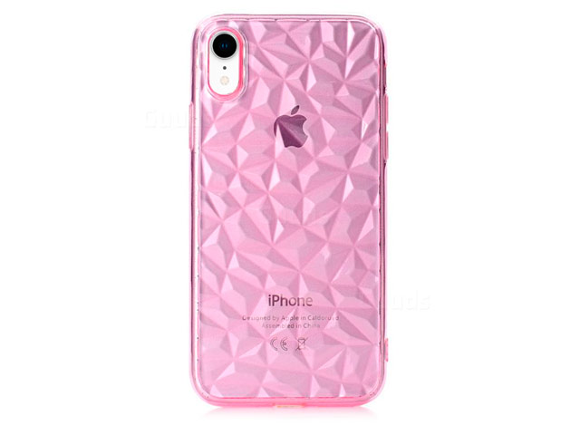 Чехол Yotrix DiamondCase для Apple iPhone XR (розовый, гелевый)
