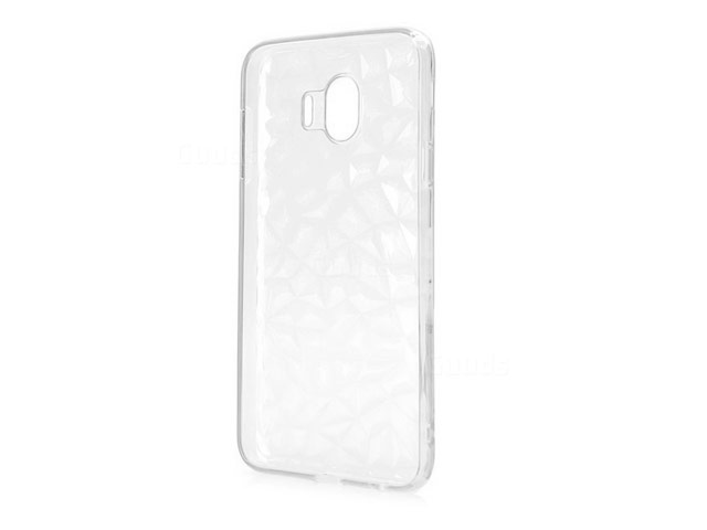 Чехол Yotrix DiamondCase для Samsung Galaxy J4 (прозрачный, гелевый)