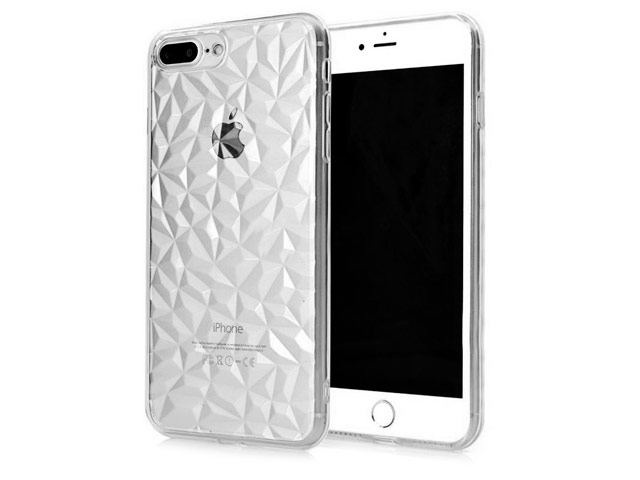 Чехол Yotrix DiamondCase для Apple iPhone 8 plus (прозрачный, гелевый)