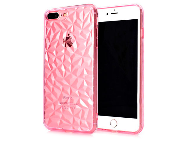 Чехол Yotrix DiamondCase для Apple iPhone 8 plus (розовый, гелевый)