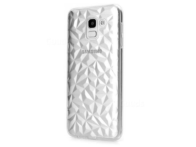 Чехол Yotrix DiamondCase для Samsung Galaxy A8 2018 (прозрачный, гелевый)