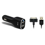 Зарядное устройство Dexim Dual USB Car Charger 3.1A для Apple iPad/iPhone/iPod (автомобильное, 2 x USB, 3.1A)