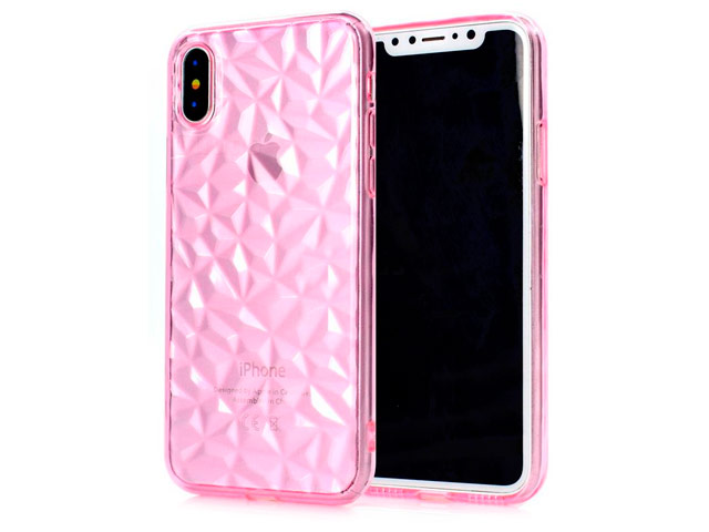 Чехол Yotrix DiamondCase для Apple iPhone XS max (розовый, гелевый)