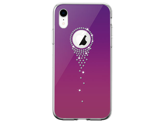 Чехол Comma Crystal Angel Tears для Apple iPhone XR (фиолетовый, гелевый)