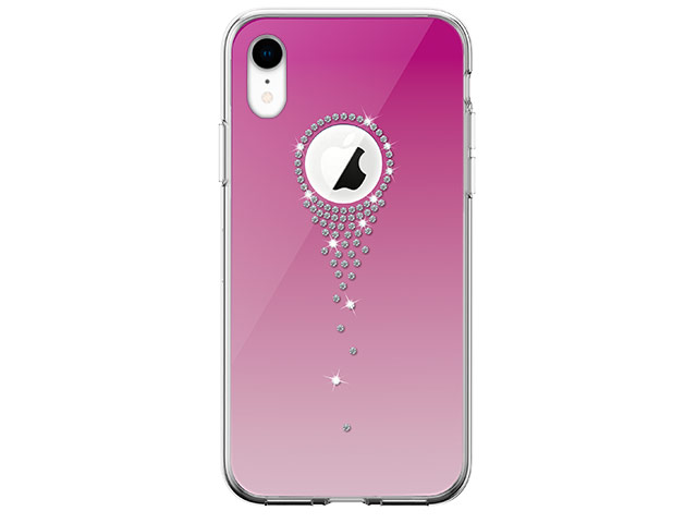 Чехол Comma Crystal Angel Tears для Apple iPhone XR (розовый, гелевый)