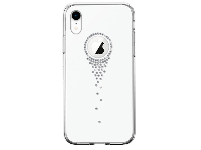 Чехол Comma Crystal Angel Tears для Apple iPhone XR (белый, гелевый)