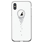 Чехол Comma Crystal Angel Tears для Apple iPhone XS max (белый, гелевый)