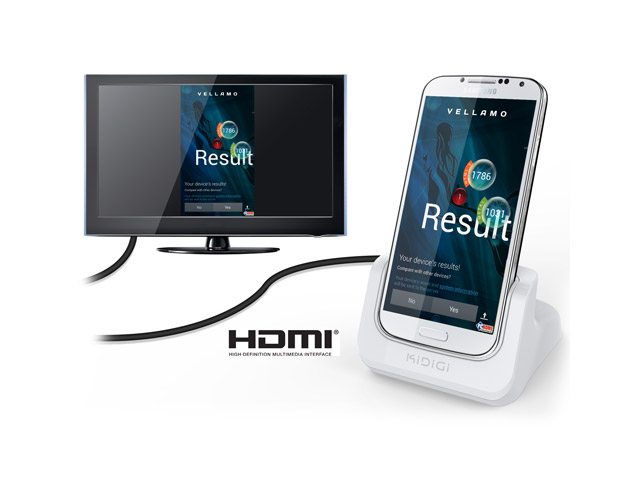 Dock-станция KiDiGi HDMI Cover-mate Cradle для Samsung Galaxy S4 i9500 (белая)