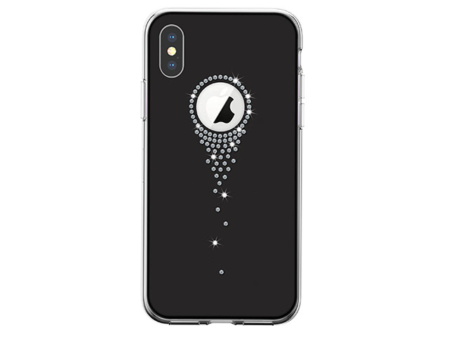 Чехол Comma Crystal Angel Tears для Apple iPhone XS max (черный, гелевый)
