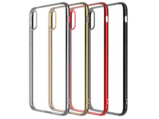 Чехол Devia Glimmer case для Apple iPhone XS (красный, гелевый)