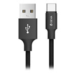 USB-кабель Devia Pheez Cable универсальный (USB Type C, 1 метр, черный)