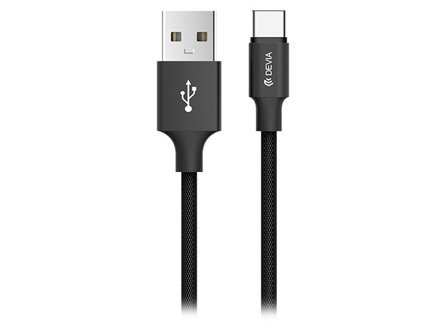 USB-кабель Devia Pheez Cable универсальный (USB Type C, 2 метра, черный)