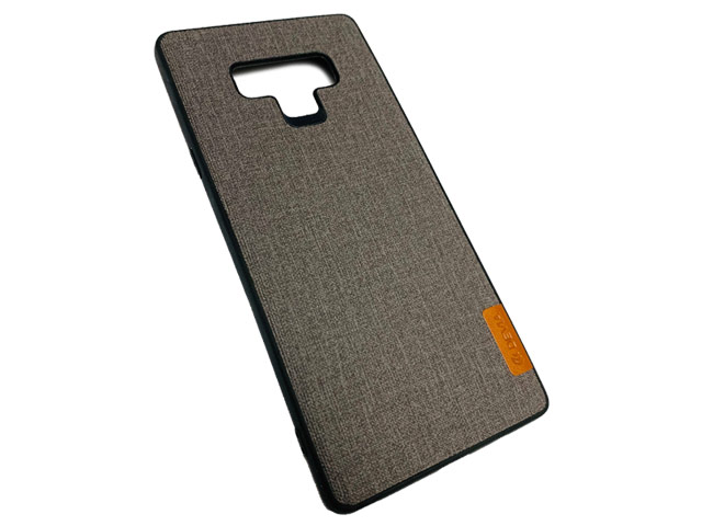 Чехол Devia Flax case для Samsung Galaxy Note 9 (серый, матерчатый)