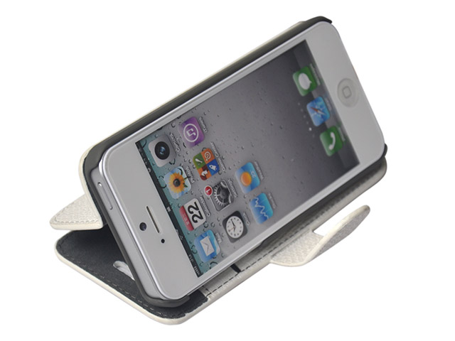 Чехол Discovery Buy Fence Style Case для Apple iPhone 5 (белый, кожанный)