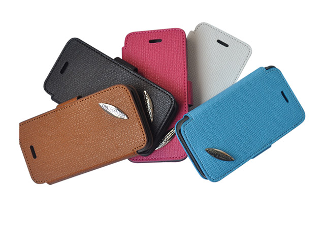 Чехол Discovery Buy Fence Style Case для Apple iPhone 5 (белый, кожанный)