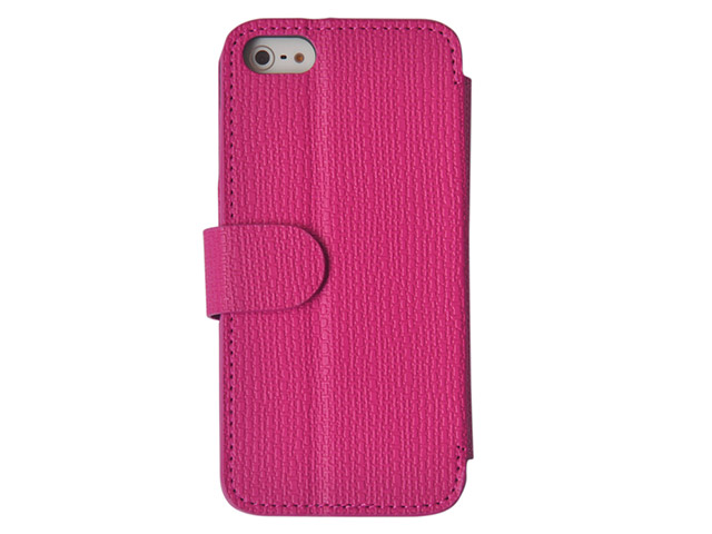 Чехол Discovery Buy Fence Style Case для Apple iPhone 5 (розовый, кожанный)
