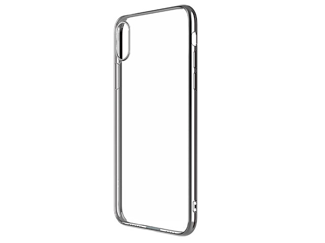 Чехол Comma Roya case для Apple iPhone XS (серебристый, гелевый)