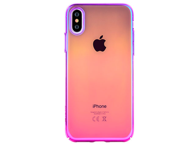 Чехол Devia Aurora case для Apple iPhone XS (розовый, пластиковый)