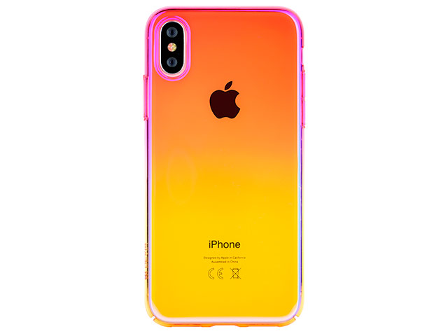Чехол Devia Aurora case для Apple iPhone XS max (оранжевый, пластиковый)